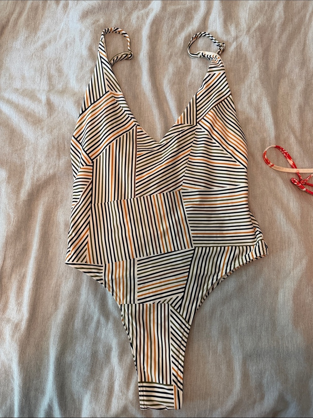 Striped Multi-Color One-Piece Swimsuit - Kids